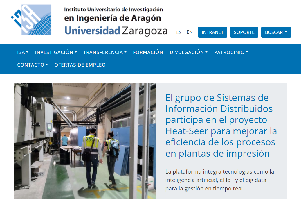 Portrait of web article at I3A's website